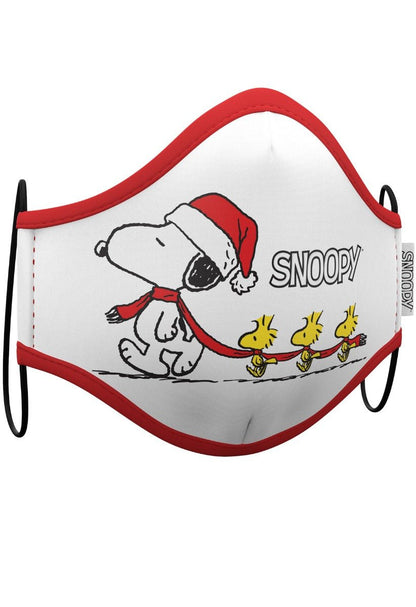 Pack 2 Mascarillas de Tela Snoopy™ Navidad adulto