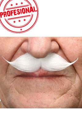 Bigote Blanco Profesional 003-MD