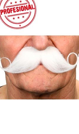 Bigote Blanco Profesional 037-LG