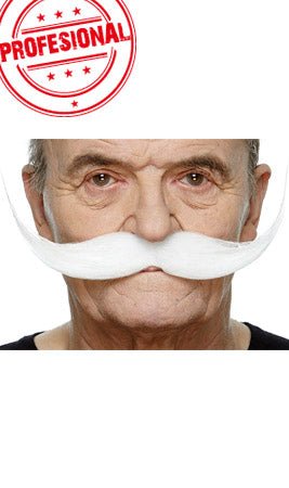 Bigote Blanco Profesional 069-LG