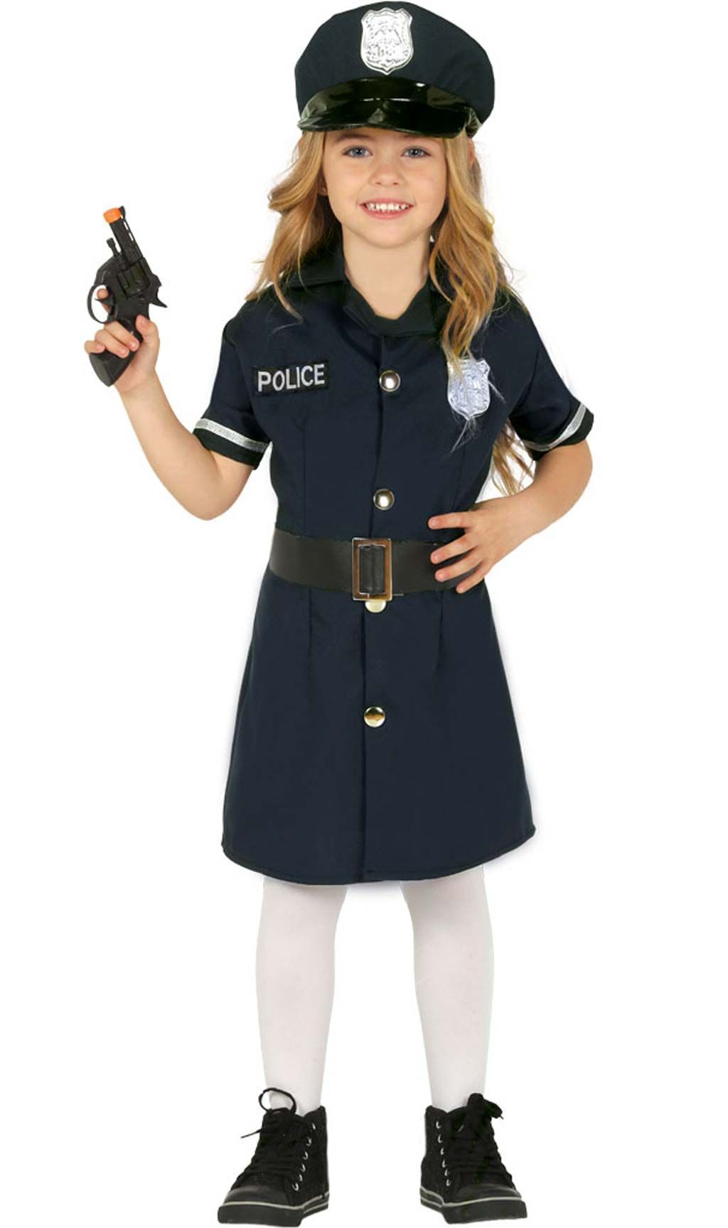 Disfraz Policía S (gorra, Camisa, Pantalón Y Cinturón Con