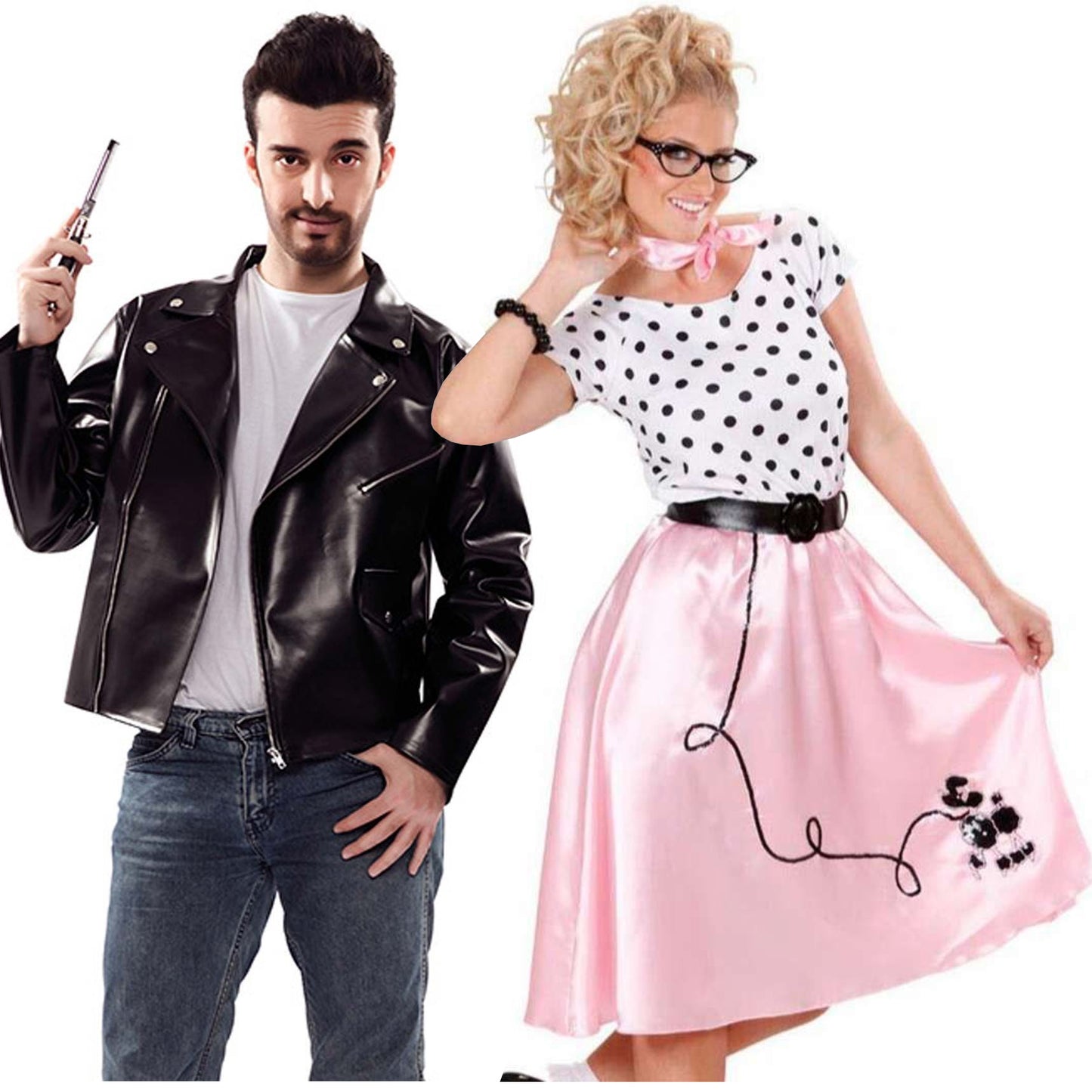 Disfraz de pareja de Grease: Disfraces parejas,y disfraces originales  baratos - Vegaoo