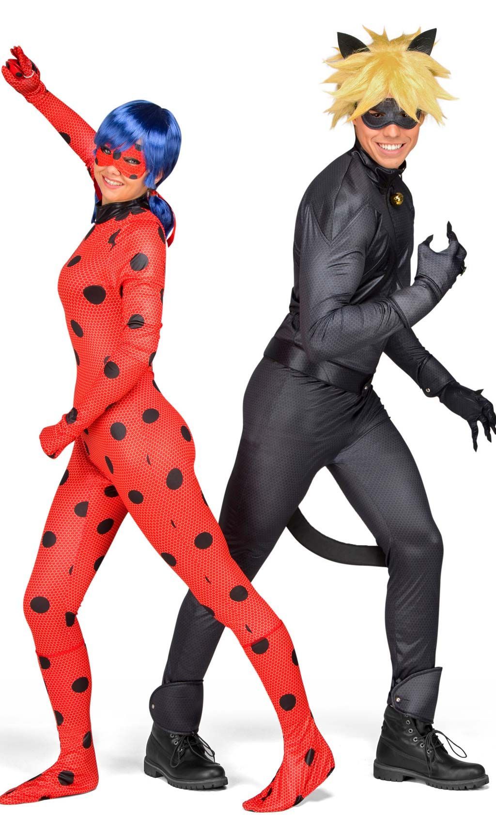 Los trajes de best sale ladybug y cat noir