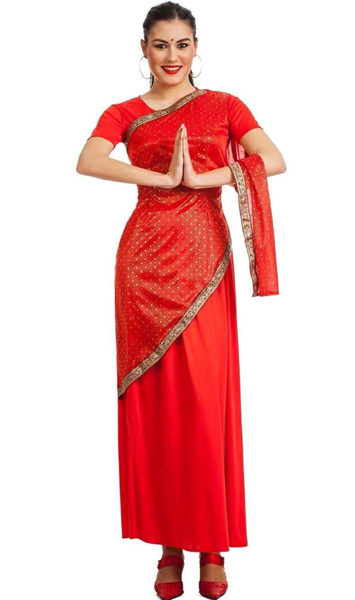Disfraz de hindú Bollywood para mujer lila