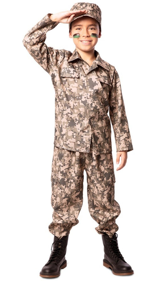 Disfraz de soldado de batalla para niños, uniforme militar, cosplay,  disfraz de carnaval para niños, disfraz de soldado de camuflaje para  Halloween
