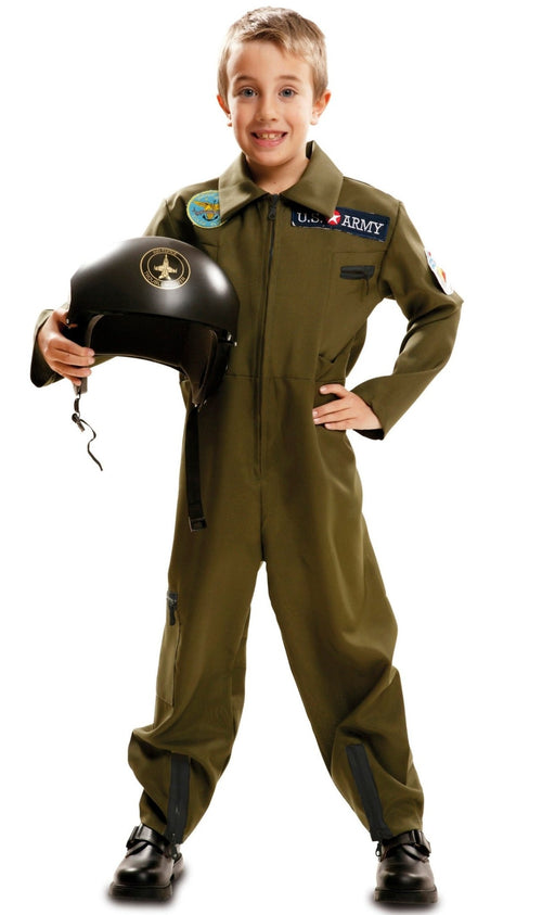 Disfraz de Piloto de Combate Aviador para hombre y mujer