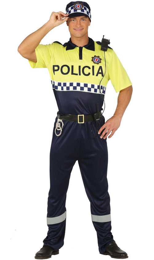 DISFRAZ POLICÍA HOMBRE ADULTO