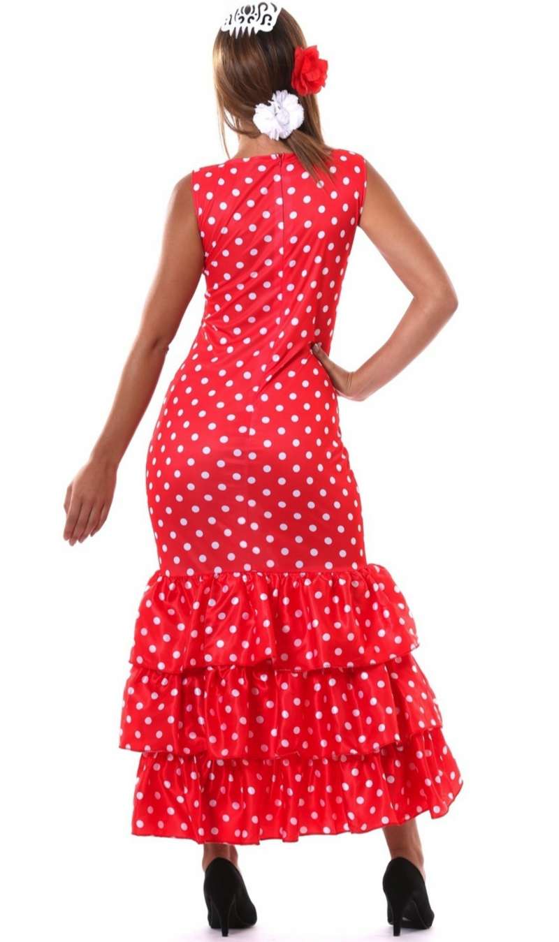 Disfraz de Flamenca Rojo para Mujer