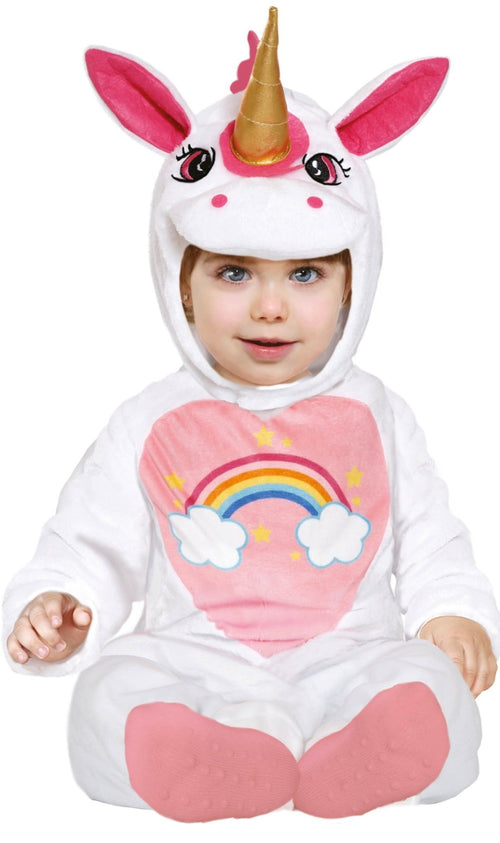 Disfraz Talla 7 A 8 Años Para Niña De Unicornio Arcoíris