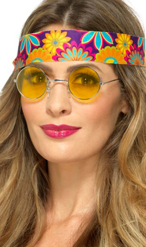 Gafas hippie amarillas - Menkes