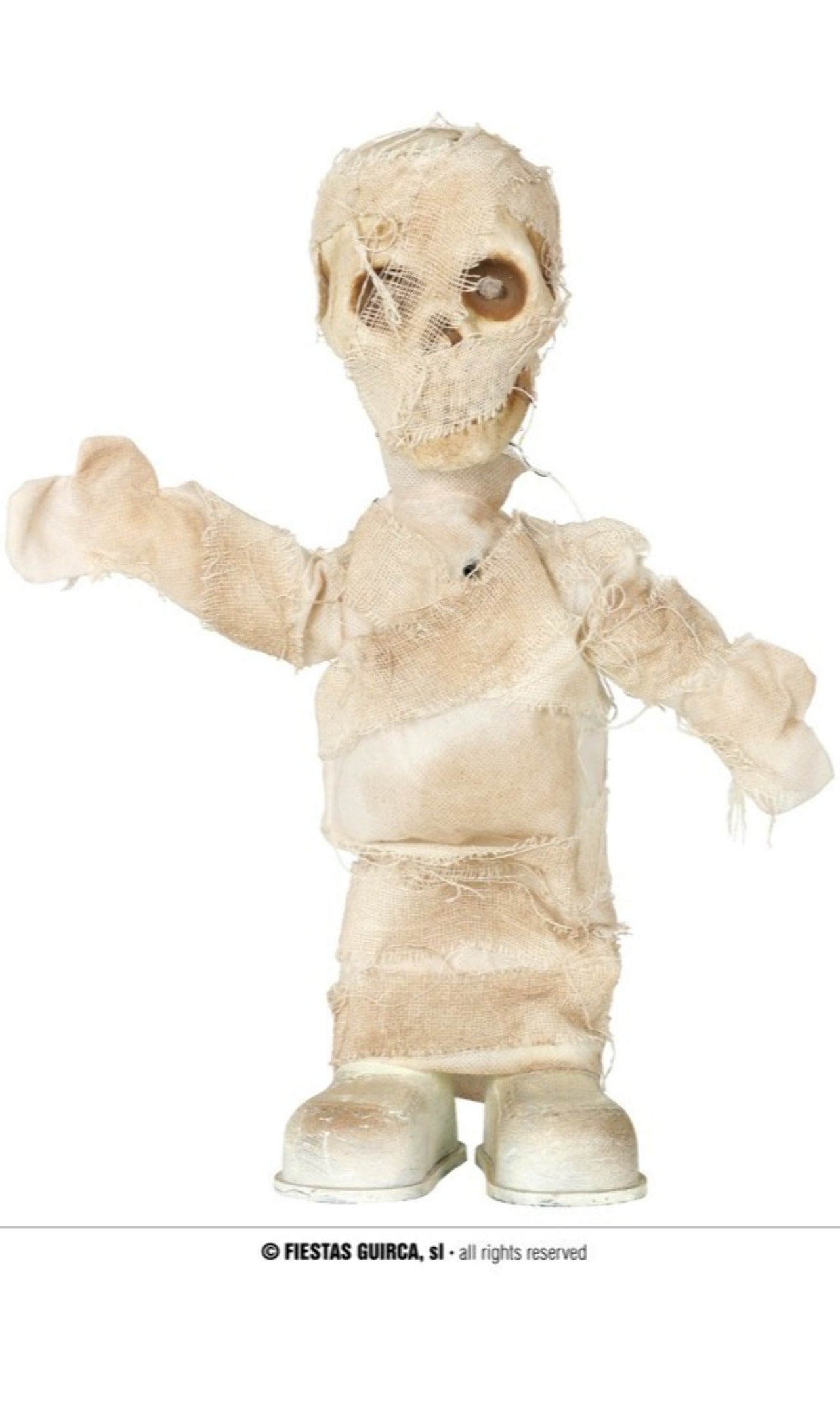 Disfraz de momia con luz y sonido para niño