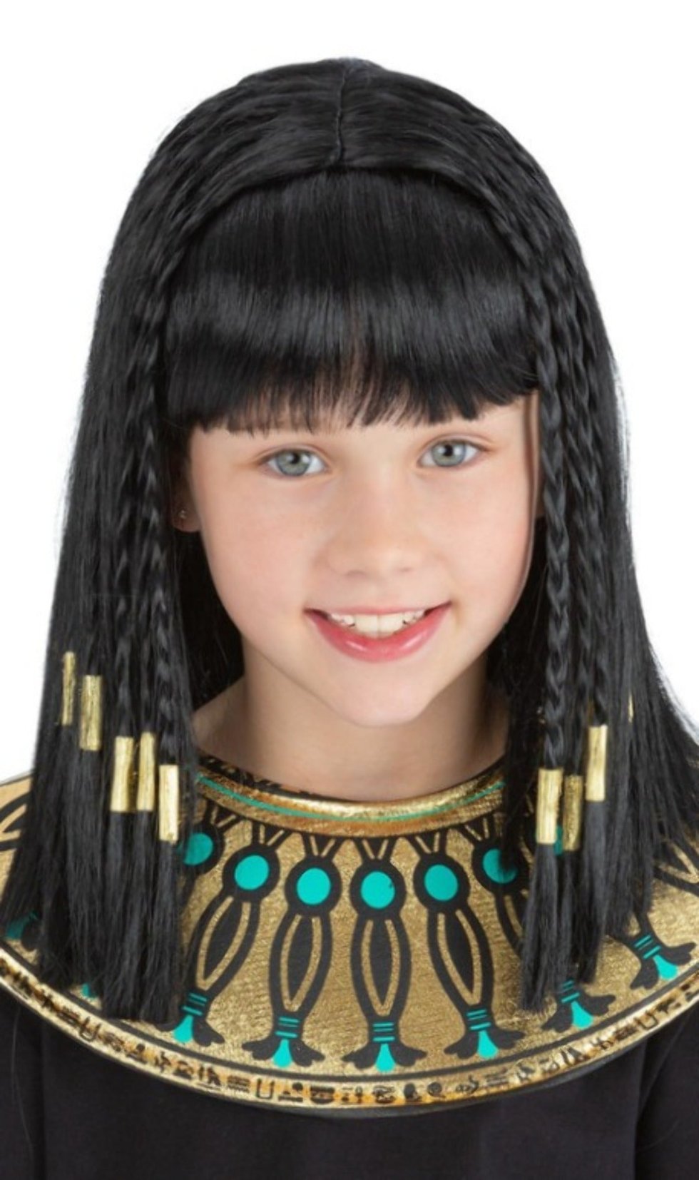 Peluca de Egipcia Cleopatra infantil